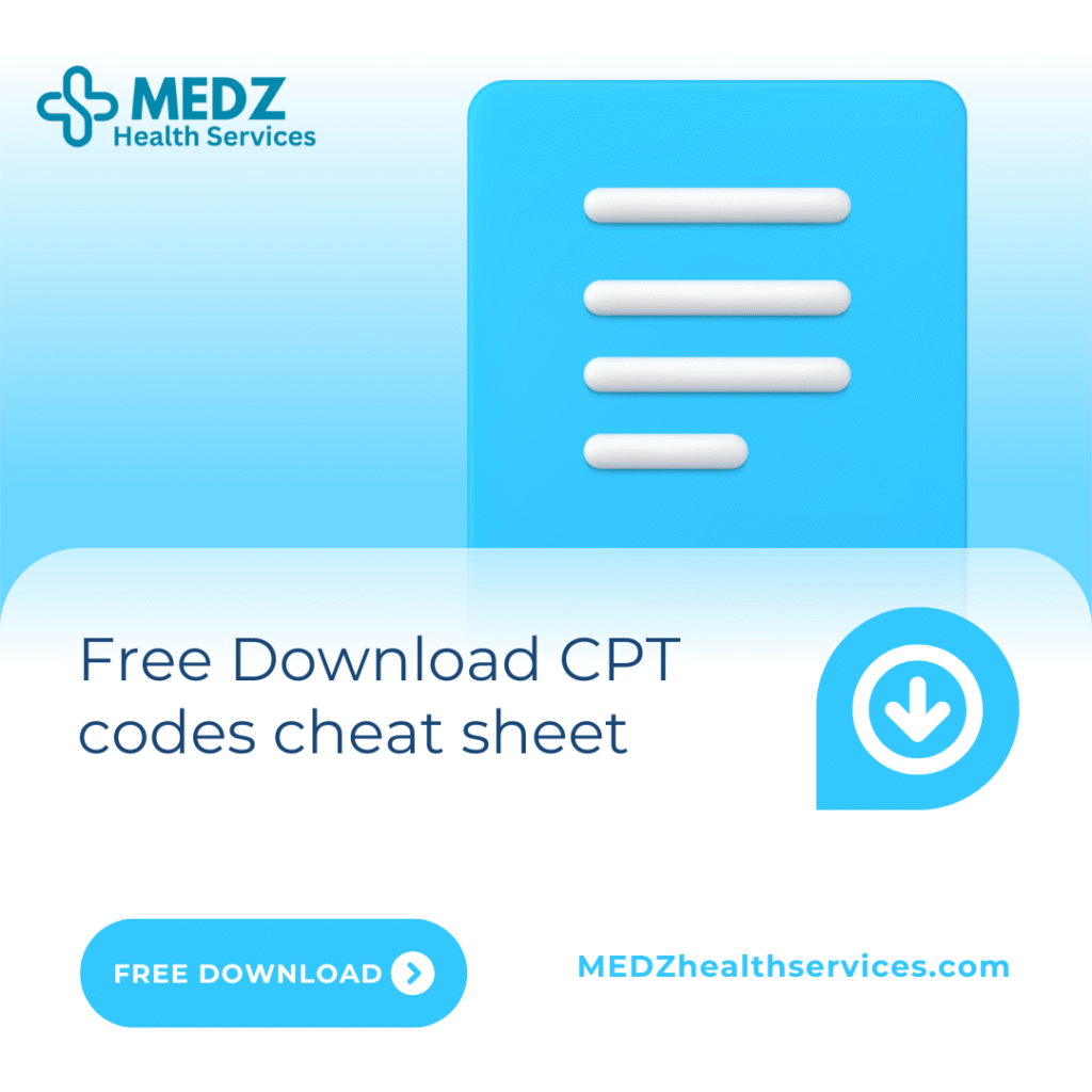 Free Download CPT codes cheat sheet